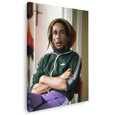 Tablou afis Bob Marley cantaret 2417 Tablou canvas pe panza CU RAMA 80x120 cm foto