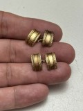 BUTONI AUR 14K + Gravati Manual - Unisex - Vintage - 5.6g. - 450 lei/gr. !