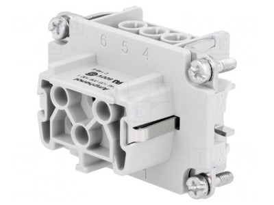 Conector HDC Contact Mamă 6 6 PE 22A foto