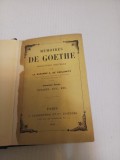 Memoires de Goethe - Traduction Baronne de Carlowitz