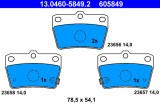 ATE 13.0460-5849.2 set placute frana,frana disc