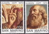 San Marino 1975 - Europa-cept 2 v.neuzat,serie completa,perfecta stare(Z), Nestampilat