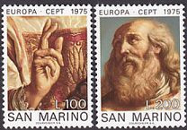 San Marino 1975 - Europa-cept 2 v.neuzat,serie completa,perfecta stare(Z)