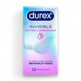 Prezervative ultra subtiri Durex Invisible, cu extra lubrifiere, senzatie naturala, 56 mm, 1 cutie x 12 buc