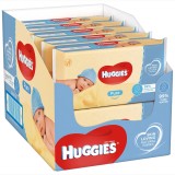 Servetele umede Huggies Pure, 10 pachete x 56, 560 buc