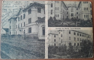 Carte postala, Turnu Severin Institutul St. Maria, inceput de secol XX foto