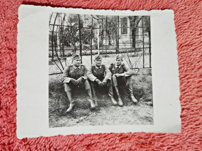 Fotografie, 3 militari germani, al doilea razboi mondial foto