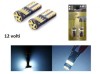 Set 2 Becuri LED T10 W5W 12V SMD 3030 Lumina Alba Auto Interior Exterior