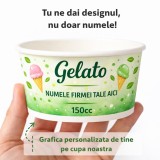 Cumpara ieftin Cupa de Inghetata Personalizata, carton, 150cc