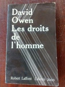 Les droits de l`homme- David Owen foto