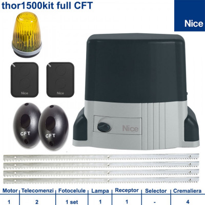Automatizare porti culisante Nice Thor1500Kit CFT foto