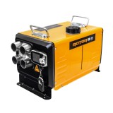 Incalzitor diesel ROTOR RID-12,12 kW,12V/24V/230V,rezervor 5 L,4 iesiri aer cald din aluminiu,control LCD,telecomanda,portabil