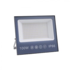 Proiector LED 100W, LED, 220V, subtire, alb rece 6500 K, 3000lm, BZRSH, 17.5 x 20 cm