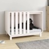 Gossi casa pentru caini, alb, 90x60x67 cm, lemn masiv de pin