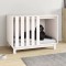Gossi casa pentru caini, alb, 90x60x67 cm, lemn masiv de pin