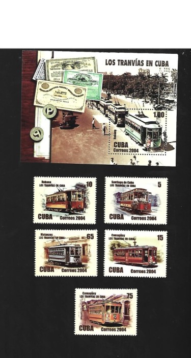 cuba locomative mnh