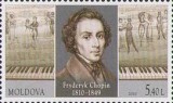 MOLDOVA 2010, Aniversari - Chopin, serie neuzata, MNH, Nestampilat