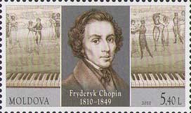 MOLDOVA 2010, Aniversari - Chopin, serie neuzata, MNH foto