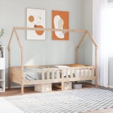 VidaXL Cadru pat tip casă pentru copii, 90x190 cm, lemn masiv de pin