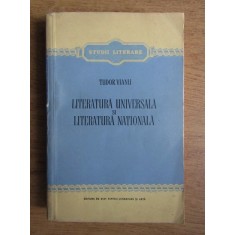 Tudor Vianu - Literatura universala si literatura nationala