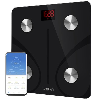 Cantar de baie Smart Renpho, 180 Kg, 13 masuratori, BMI, BMR IMC, Bluetooth, Fitbit, Apple Health, Google Fit foto