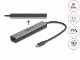 Docking Station la HDMI 8K60Hz/LAN 2.5Gbs/2xUSB-A/2xUSB type C + PD 100W, Delock 87865