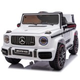 Masinuta electrica Mercedes G63 AMG 4x4, pentru copii 2-5 ani, 120W 12V, premium alb