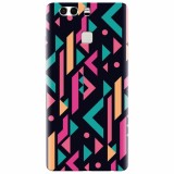 Husa silicon pentru Huawei P9, Alien Geometrics