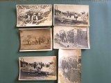 Lot 6 fotografii vechi cu muncitori la conducta de gaz, zona Ploiesti / CP1