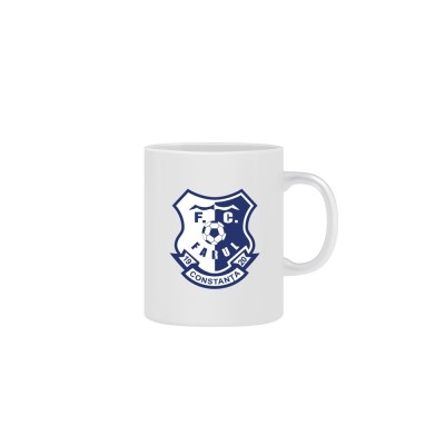 Cana alba personalizata FC FARUL CONSTANTA- fotbal LIGA 1, INOVATIX&amp;reg;. 330ml foto