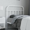 VidaXL Tăblie de pat metalică, alb, 80 cm 352654
