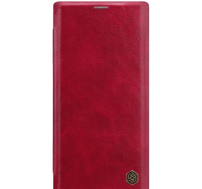 Husa Telefon Nillkin, Samsung Galaxy Note 10, Qin Leather Case, Red foto