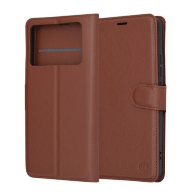 Husa pentru Xiaomi Poco X6 Pro - Techsuit Leather Folio - Brown foto