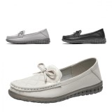 Mocasini Dama TRULAND Confort cu Model Piele Naturala, 36 - 39, 39.5, 40.5, Bej, Gri, Negru