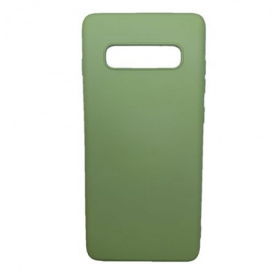 Husa silicon soft-touch compatibila cu Samsung Galaxy S10E, Verde foto
