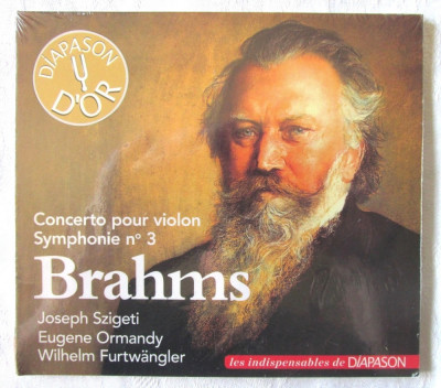 BRAHMS, Concert pentru vioara Simfonia nr. 3 - CD Colectia DIAPASON D&amp;#039;OR. Nou foto