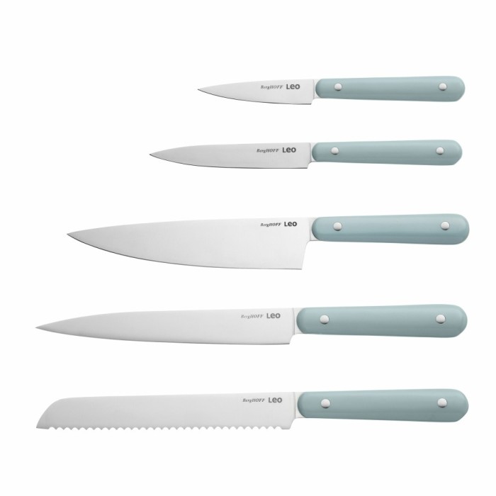 Set Cutite BergHOFF Slate, 5 piese, Otel, Albastru HighLine Cooking