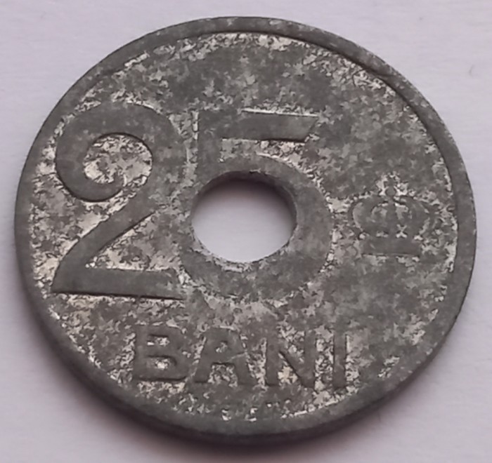 Romania, 25 Bani 1921 Aluminiu