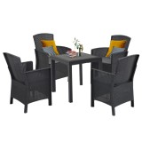 Set mobilier de grădină Dima 4+1, grafit