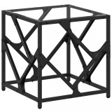 Cumpara ieftin Masuta de cafea, blat din sticla transparenta, 40x40x41 cm otel