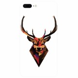 Husa silicon pentru Apple Iphone 7 Plus, Geometric Tibetan Antelope