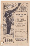 Urare de anul nou Cursa Posta Bucuresti 1922