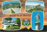 *San Marino, Salutari din San Marino, carte postala ilustrata 4, necirculata