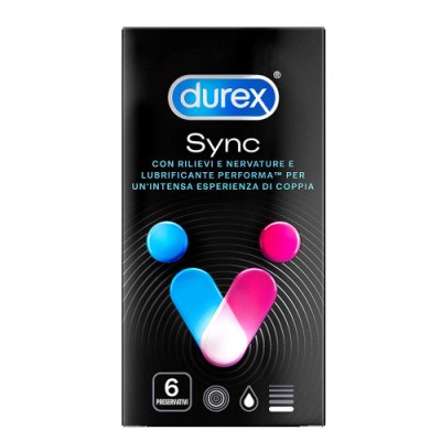 Prezervative - Durex Orgasm Impreuna Prezervative cu Striatii pentru Ea si Lubrifiant Performa pentru El 6 bucati foto