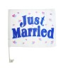 Steag de masina Just Married 40 x 30 cm, Godan