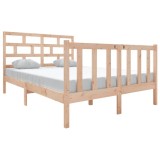 Cumpara ieftin Cadru de pat, 140x190 cm, lemn masiv de pin