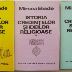 Istoria credintelor si ideilor religioase (3 volume) – Mircea Eliade (supracoperta putin uzata)