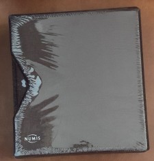 CLASOR/ALBUM &quot;NUMIS&quot; PENTRU MONEDE,CU 5 FILE DIFERITE, CU CASETA, SIGILAT