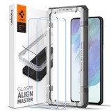 Cumpara ieftin Folie pentru Samsung Galaxy S21 FE 5G (set 2), Spigen Glas.tR Align Master, Clear