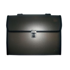 Mapa Stil Acordeon Daco, 12 Compartimente, Negru, Manere Plastic, Mapa Plastic, Mape A4, Mape Acordeon, Mapa Acordeon, Mape Plastic, Mape Documente, M foto